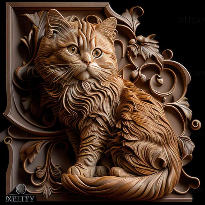 3D model Chantilly Tiffany cat (STL)